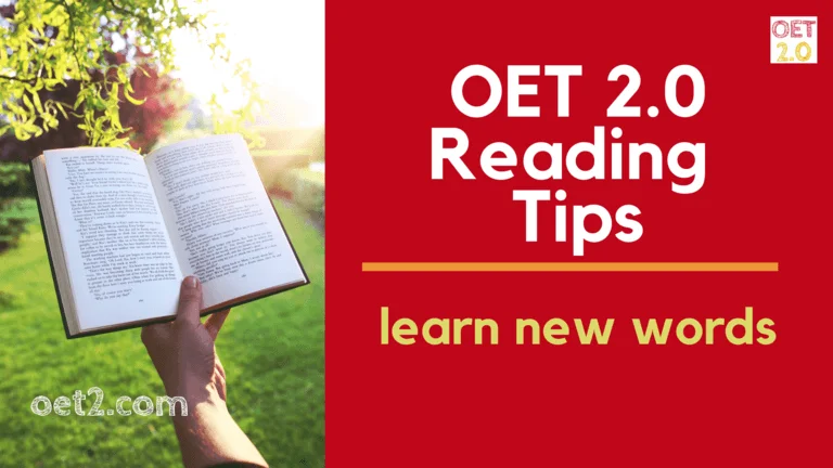 OET Reading test tips