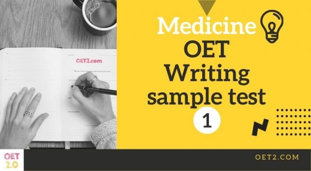 OET Writing sample test 1 for doctors