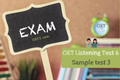 OET Listening sample Test 3
