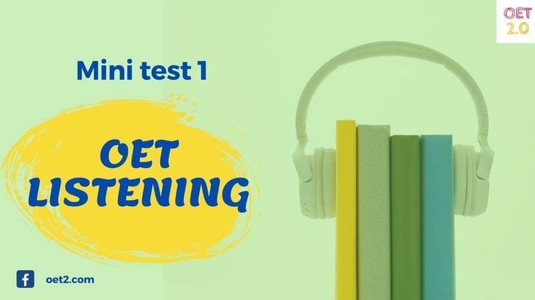 OET mini mock test listening practice with answers